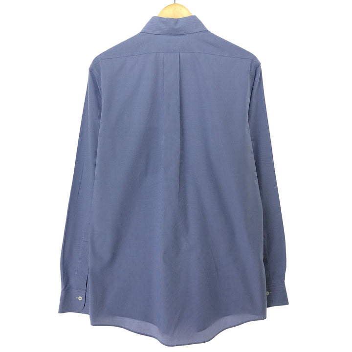 Brooks Brothers Est.1818 Houndstooth Pattern Wide Collar Long Sleeve Cotton Check Shirt Men's L /eaa457572