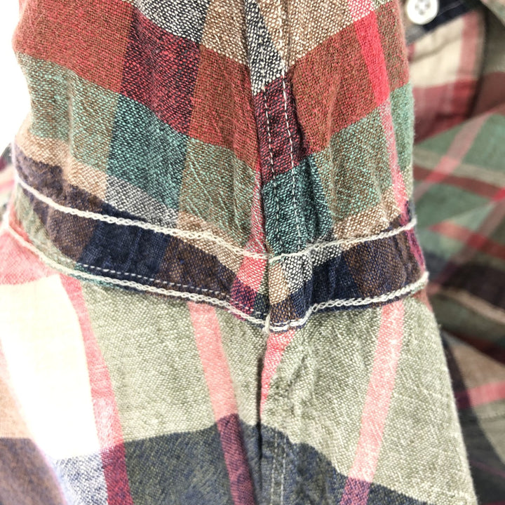 Ralph Lauren POLO by Ralph Lauren Check Pattern Long Sleeve Linen x Cotton Shirt Men's L /eaa457588