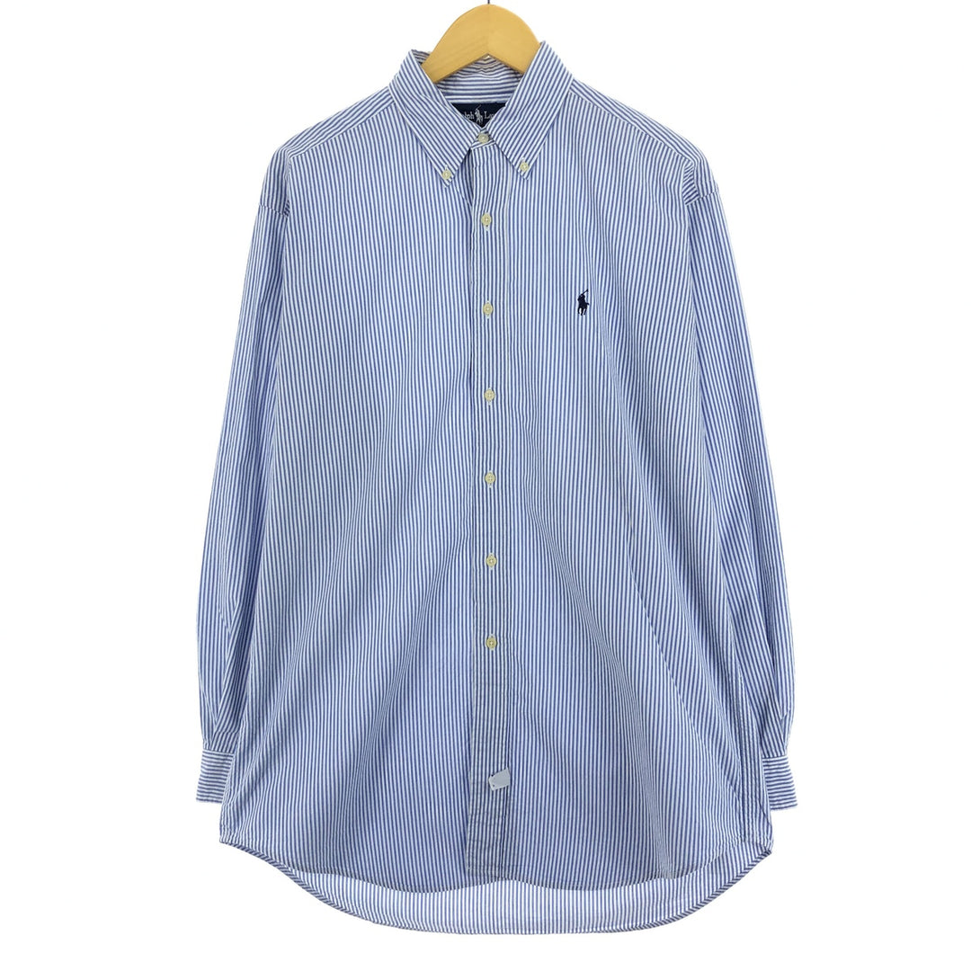 90'S Ralph Lauren long sleeve button down striped shirt made in USA men's XL vintage /eaa457623