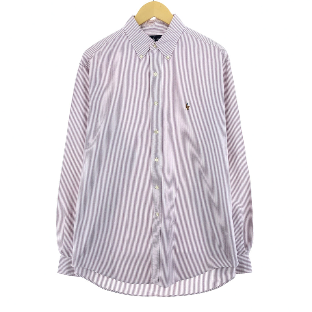 Ralph Lauren YARMOUTH Long Sleeve Button Down Striped Shirt Men's L /eaa457625