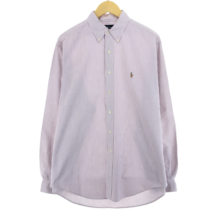 Ralph Lauren YARMOUTH Long Sleeve Button Down Striped Shirt Men's L /eaa457625