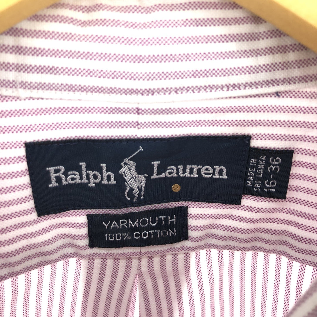 Ralph Lauren YARMOUTH Long Sleeve Button Down Striped Shirt Men's L /eaa457625