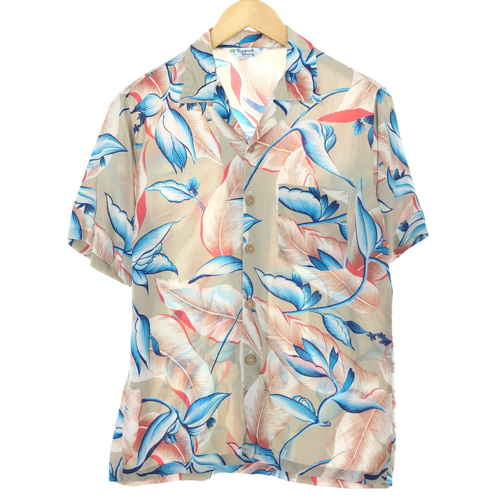 80s-90'S Tropical Breeze California Rayon all-over print open collar Hawaiian aloha shirt men's M vintage /eaa457668