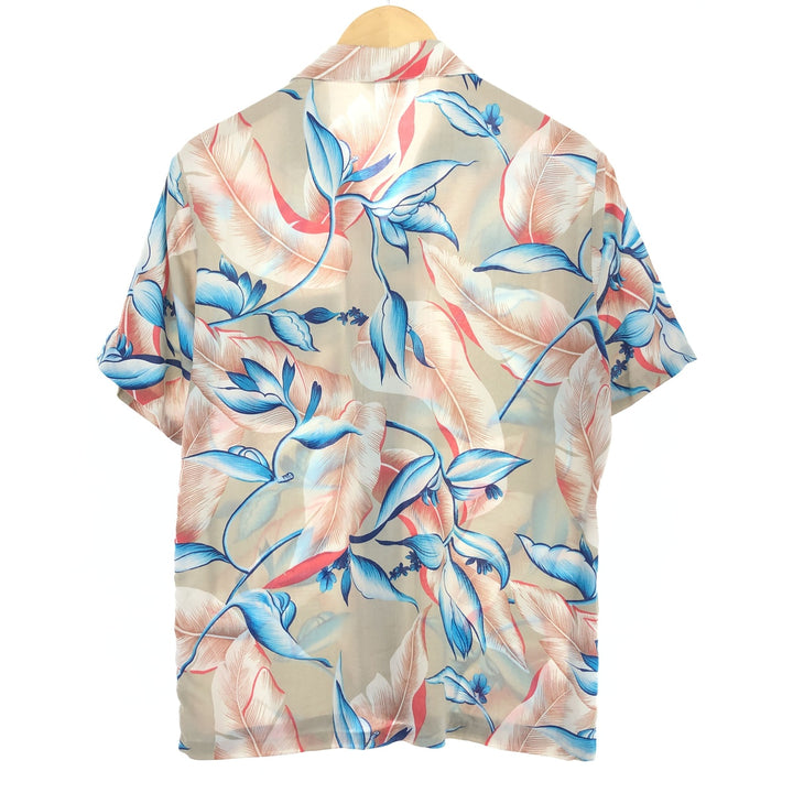 80s-90'S Tropical Breeze California Rayon all-over print open collar Hawaiian aloha shirt men's M vintage /eaa457668