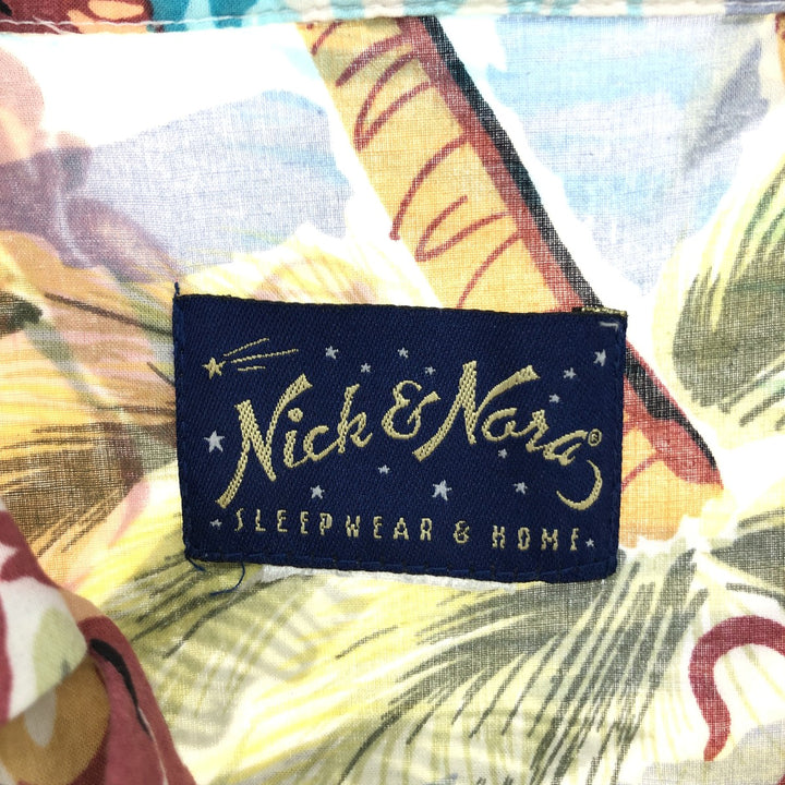 Nick Nora All-over Print Open Collar Hawaiian Aloha Shirt Men's Medium Vintage /eaa457671