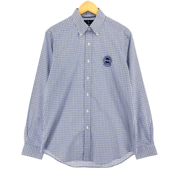 Ralph Lauren NON-IRON Long Sleeve Button-Down Check Shirt Men's M /eaa457674