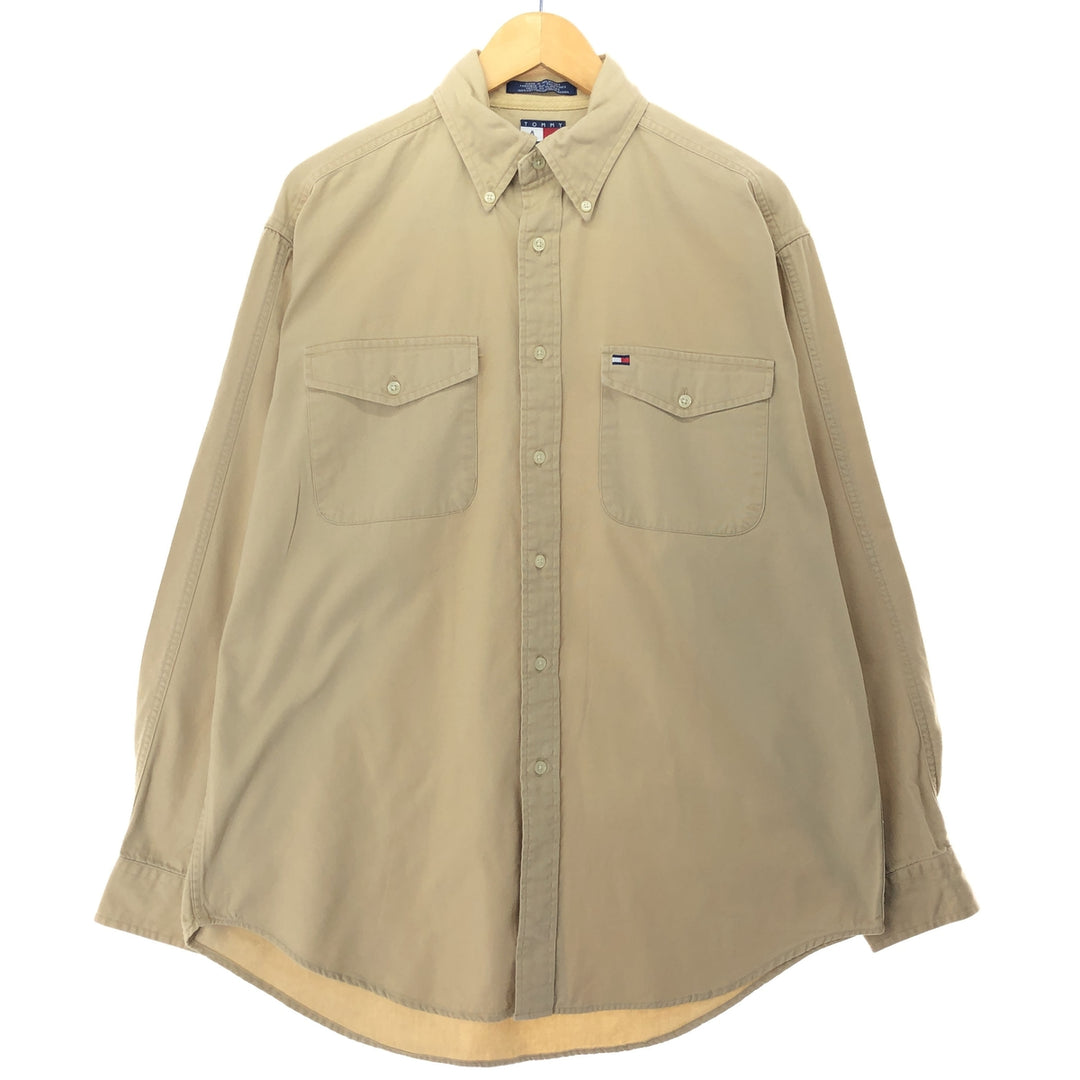 90'S Tommy Hilfiger Long Sleeve Button Down Shirt Men's L Vintage /eaa457697