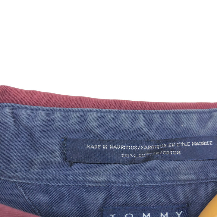 90'S Tommy Hilfiger Two-tone long sleeve button-down shirt Men's XL Vintage /eaa457698