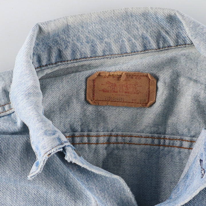 80'S Levi's 70506-0214 denim jacket, denim jacket, made in USA, men's L, vintage /eaa457700