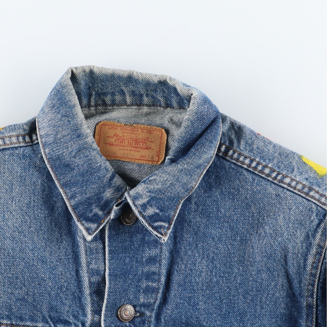 80'S Levi's 70506-0216 Back Paint Denim Jacket, Made in USA, Men's M, Vintage /eaa457701