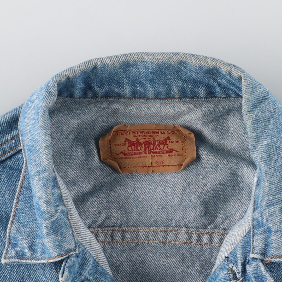 90'S Levi's 70507-0214 denim jacket, G-jacket, made in USA, men's L, vintage /eaa457702