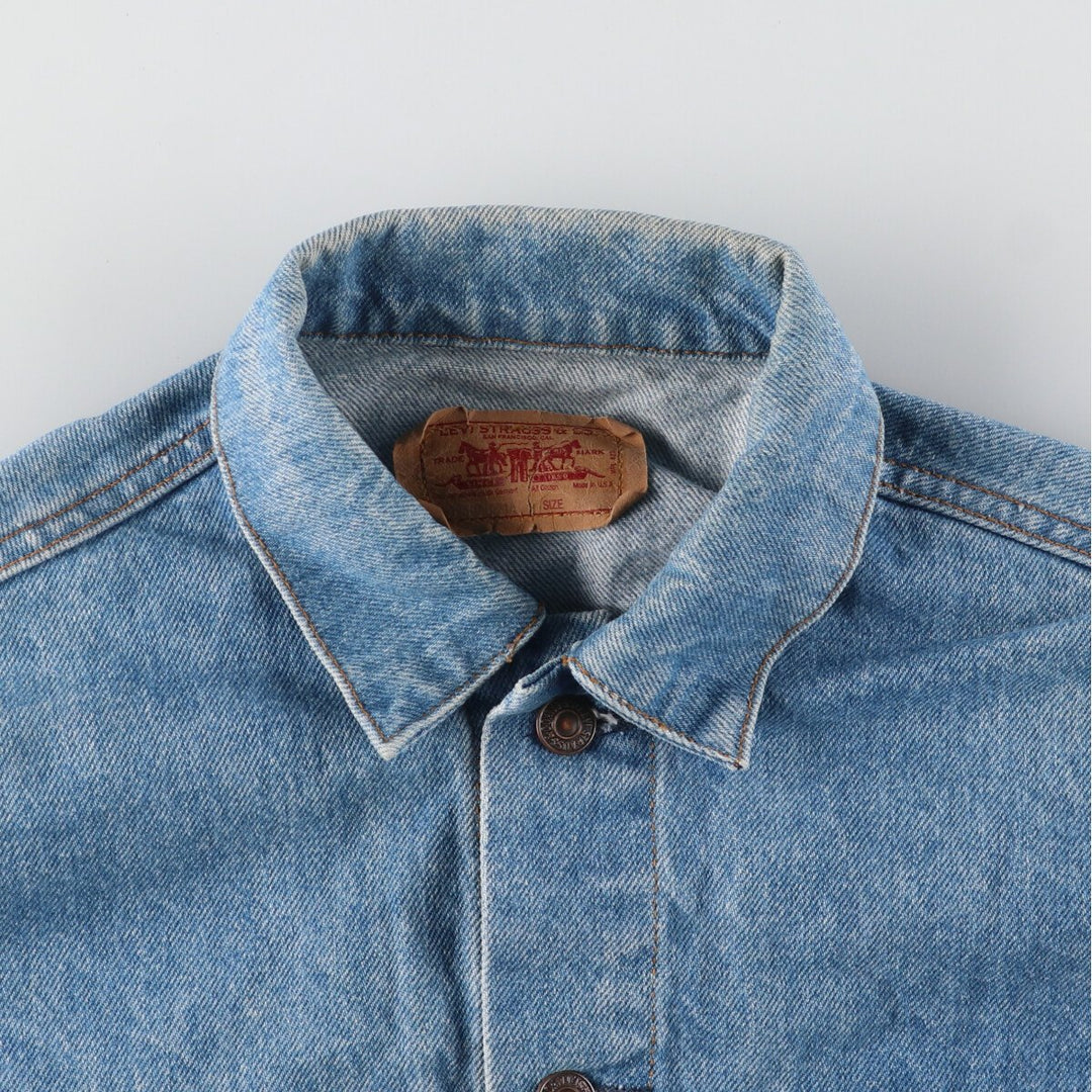 90'S Levi's 70507-0214 denim jacket, G-jacket, made in USA, men's L, vintage /eaa457702