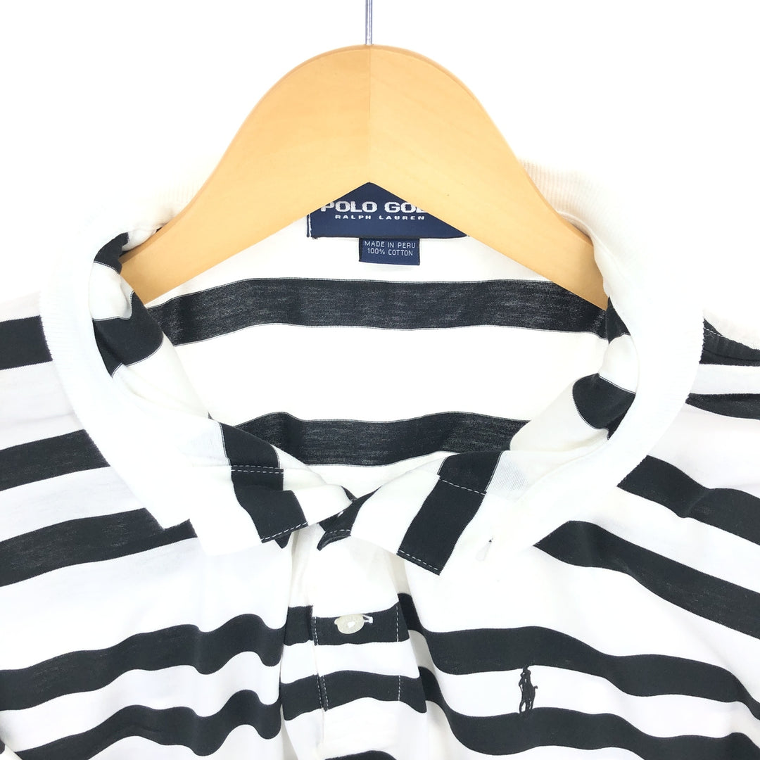 Ralph Lauren POLO GOLF Short Sleeve Striped Polo Shirt Men's L /eaa457727