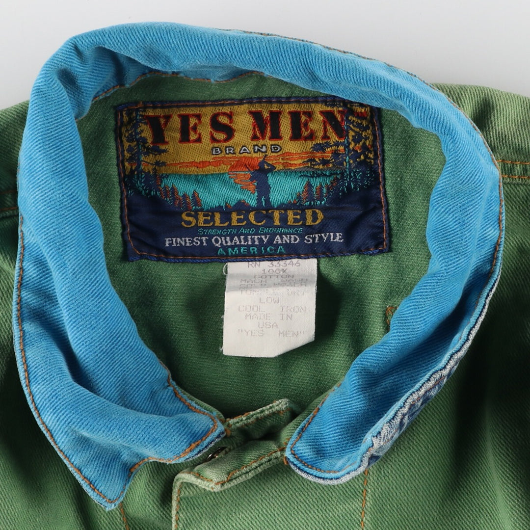 YES MEN Denim Jacket, Made in USA, Men's L size /eaa457732