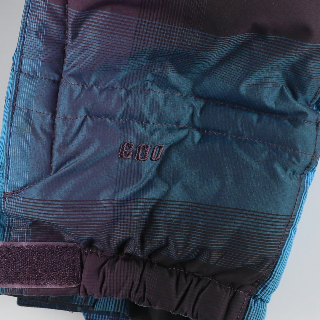 The North Face Cryptic Check Pattern Goose Down Parka, Men's XL polyester blue type Vintage Second Hand