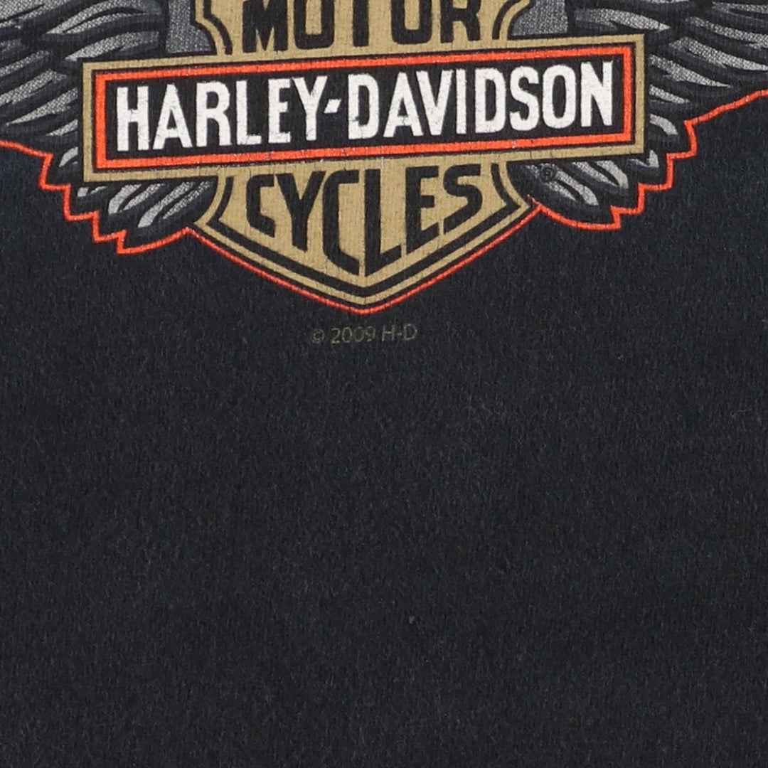 00'S Harley Davidson Hanes Eagle Pattern Motorcycle Bike T-shirt Men's XXL /eaa457802