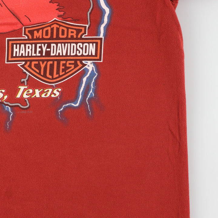 Harley-Davidson Hanes Flag Pattern Motorcycle Bike T-Shirt Men's L /eaa457803