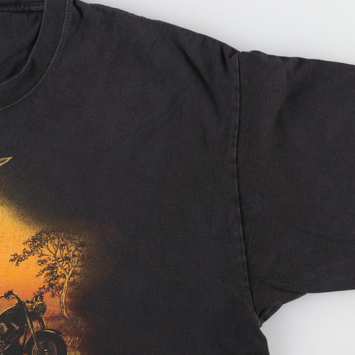 Harley-Davidson Hanes Animal Pattern Motorcycle Bike T-shirt Men's XL /eaa457817