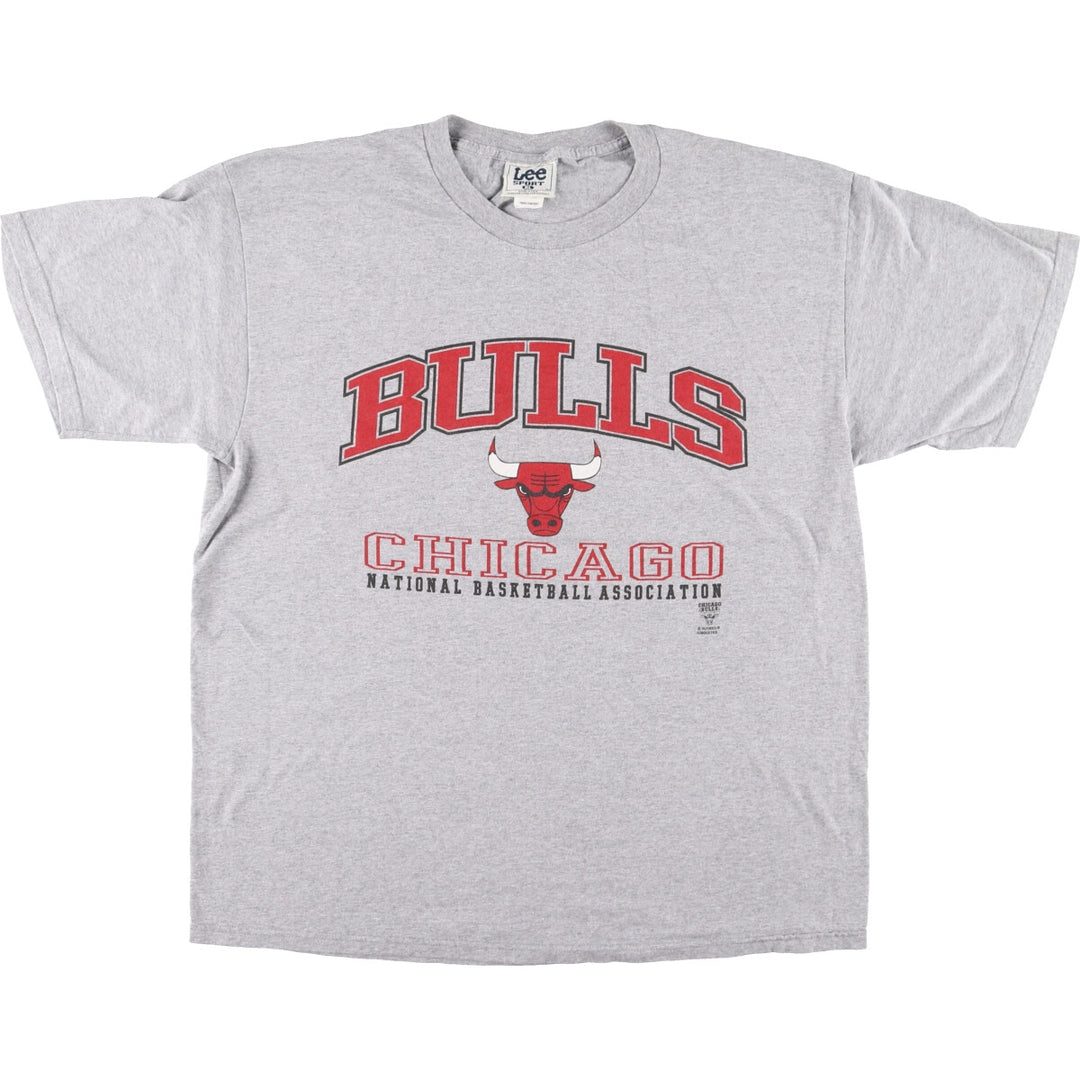 Lee NBA CHICAGO BULLS Chicago Bulls Logo Print T-Shirt Made in USA Men's XL /eaa457856