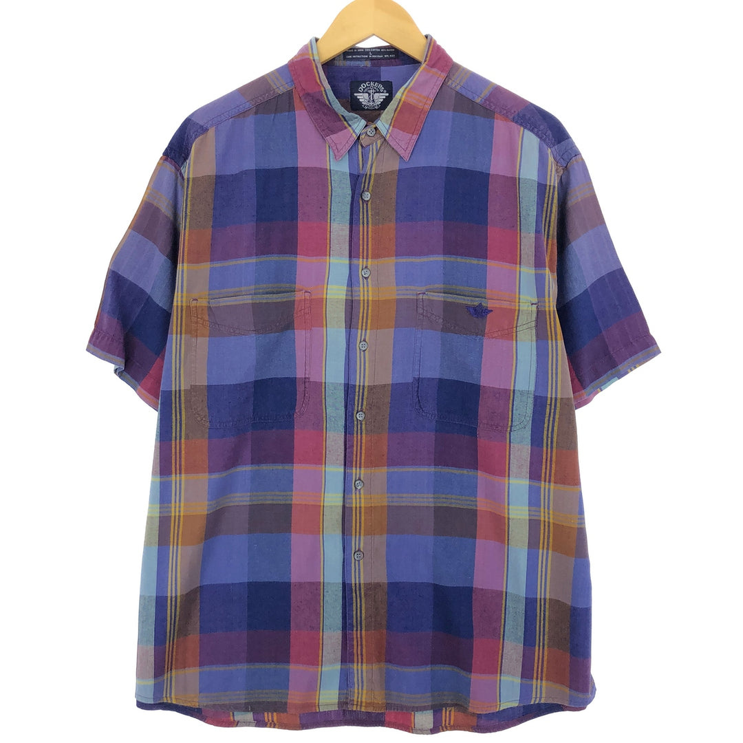 Levi's DOCKERS short sleeve check shirt, men's L /eaa457914