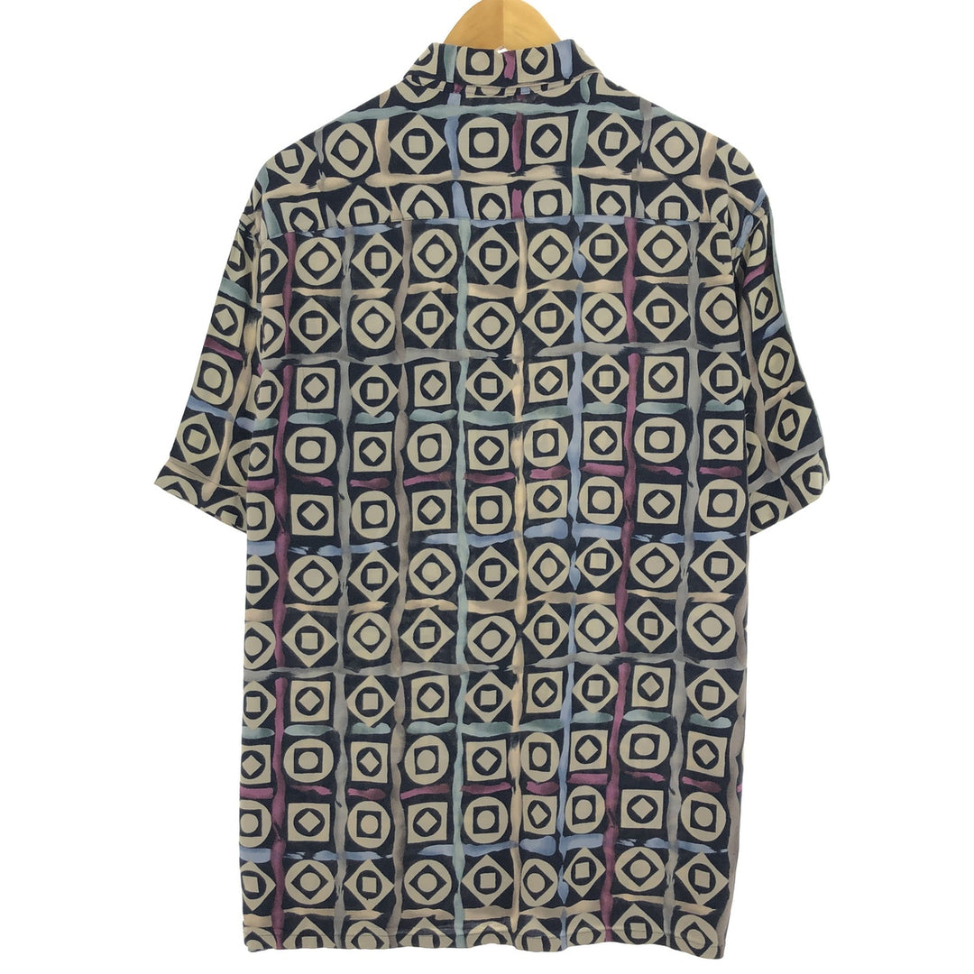 Pierre Cardin All-over print short-sleeve rayon shirt, men's L /eaa457917