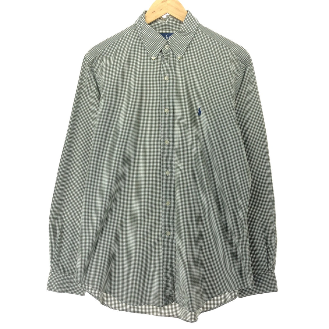 Ralph Lauren Classic Fit Long Sleeve Button Down Check Shirt Men's L /eaa457931