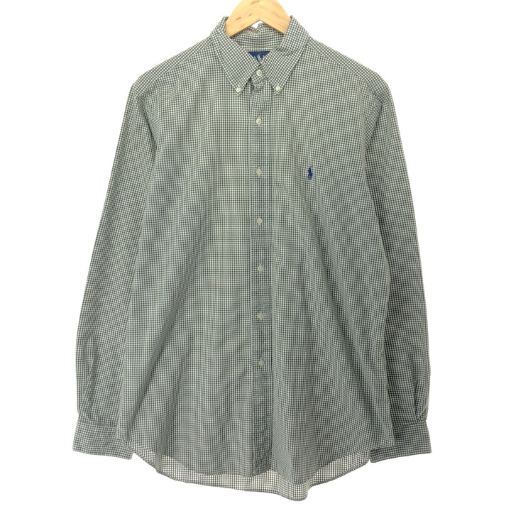 Ralph Lauren Classic Fit Long Sleeve Button Down Check Shirt Men's L /eaa457931