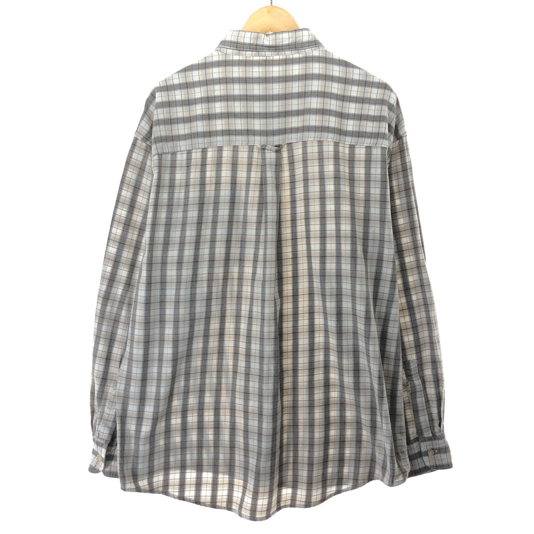 90'S Ralph Lauren CHAPS Long Sleeve Button Down Check Shirt Men's XL Vintage /eaa457932