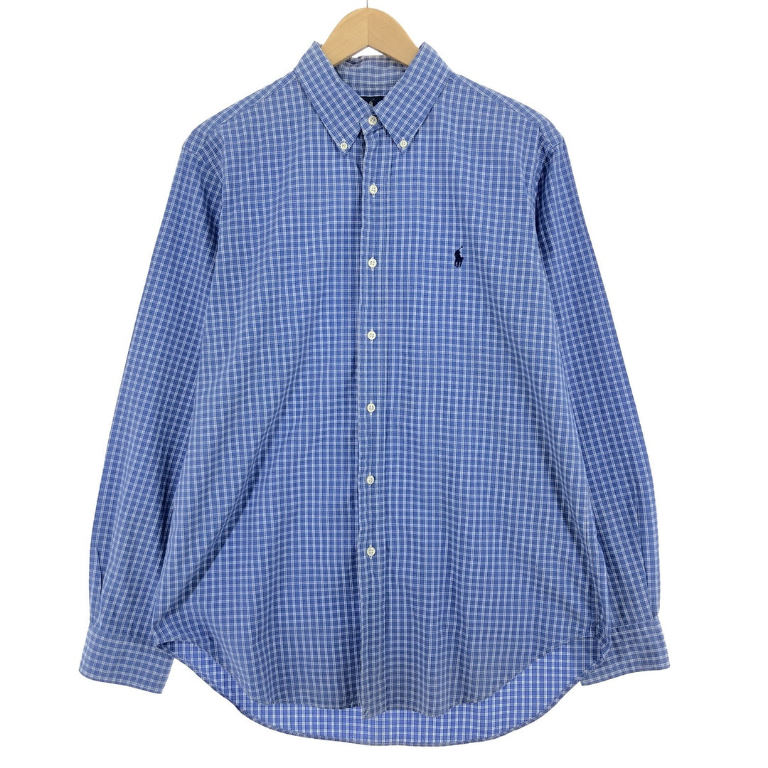 Ralph Lauren Classic Fit Long Sleeve Button Down Check Shirt Men's L /eaa457933