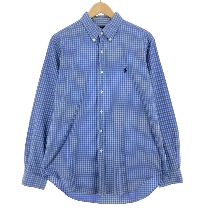 Ralph Lauren Classic Fit Long Sleeve Button Down Check Shirt Men's L /eaa457933
