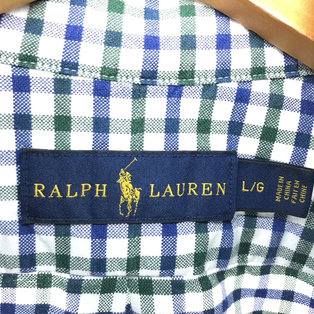 Ralph Lauren Long Sleeve Button Down Check Shirt Men's L /eaa457934