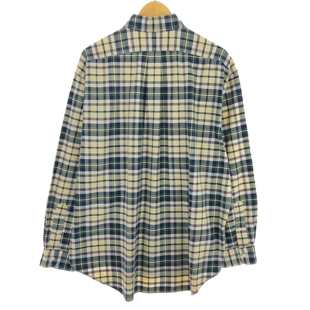 Ralph Lauren BIG SHIRT Long Sleeve Button Down Check Shirt Men's L /eaa457939