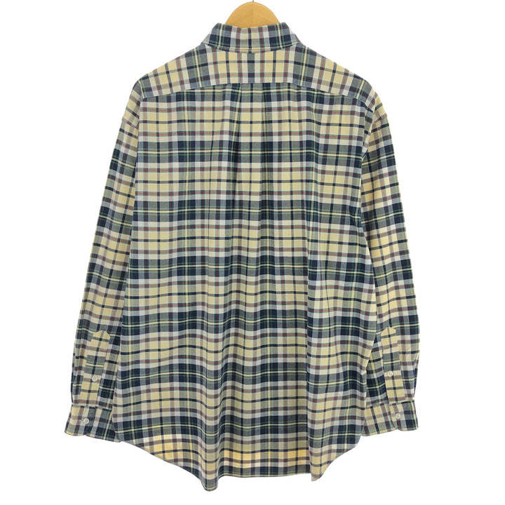 Ralph Lauren BIG SHIRT Long Sleeve Button Down Check Shirt Men's L /eaa457939