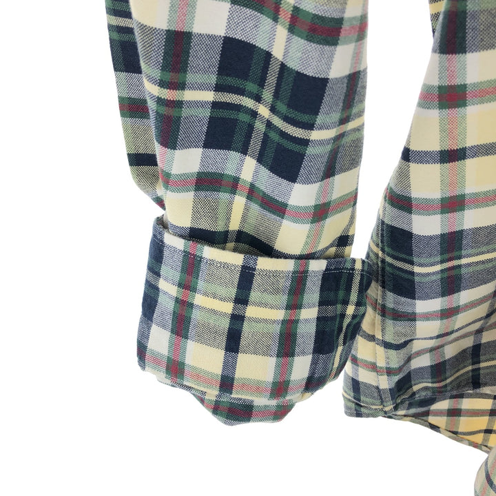 Ralph Lauren BIG SHIRT Long Sleeve Button Down Check Shirt Men's L /eaa457939