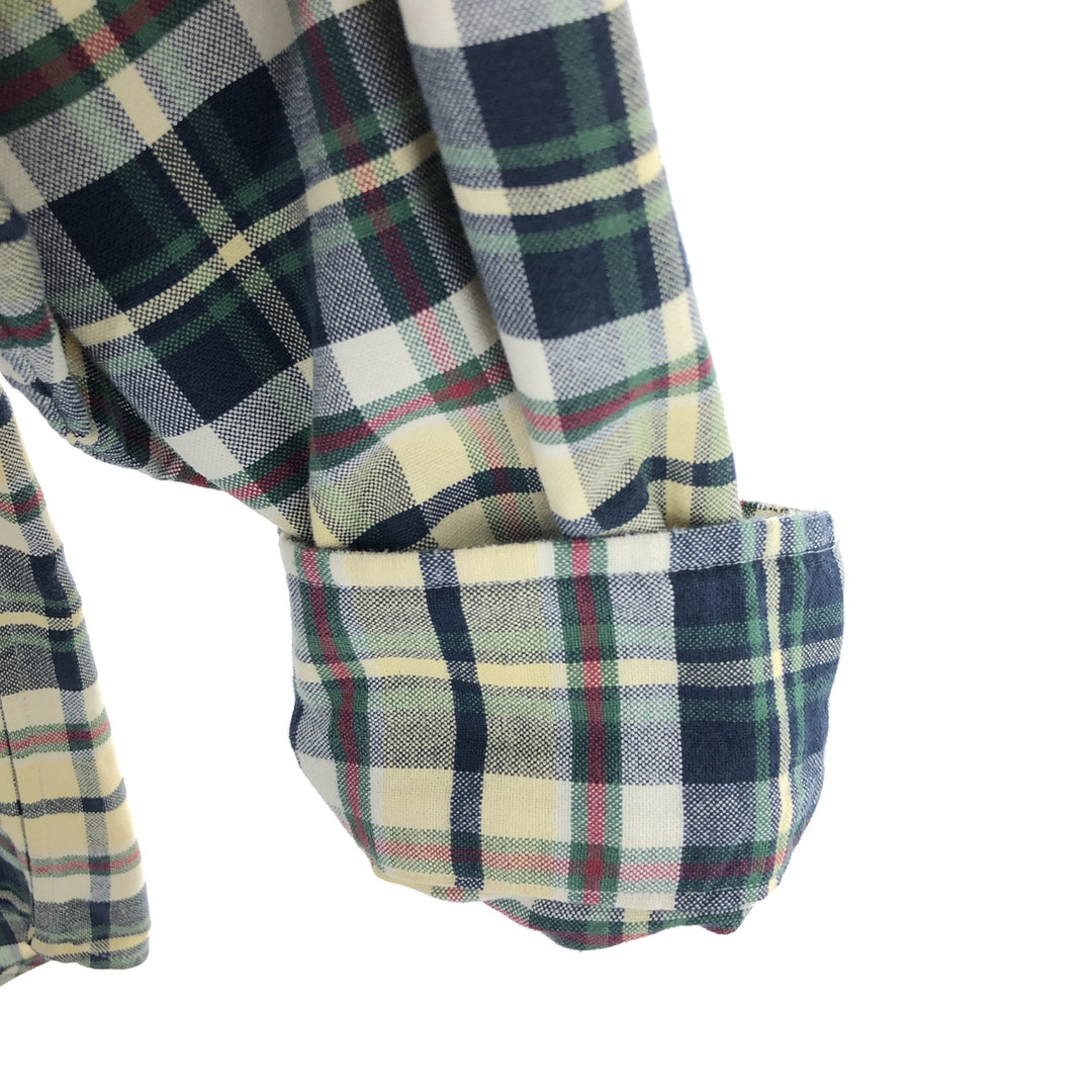 Ralph Lauren BIG SHIRT Long Sleeve Button Down Check Shirt Men's L /eaa457939