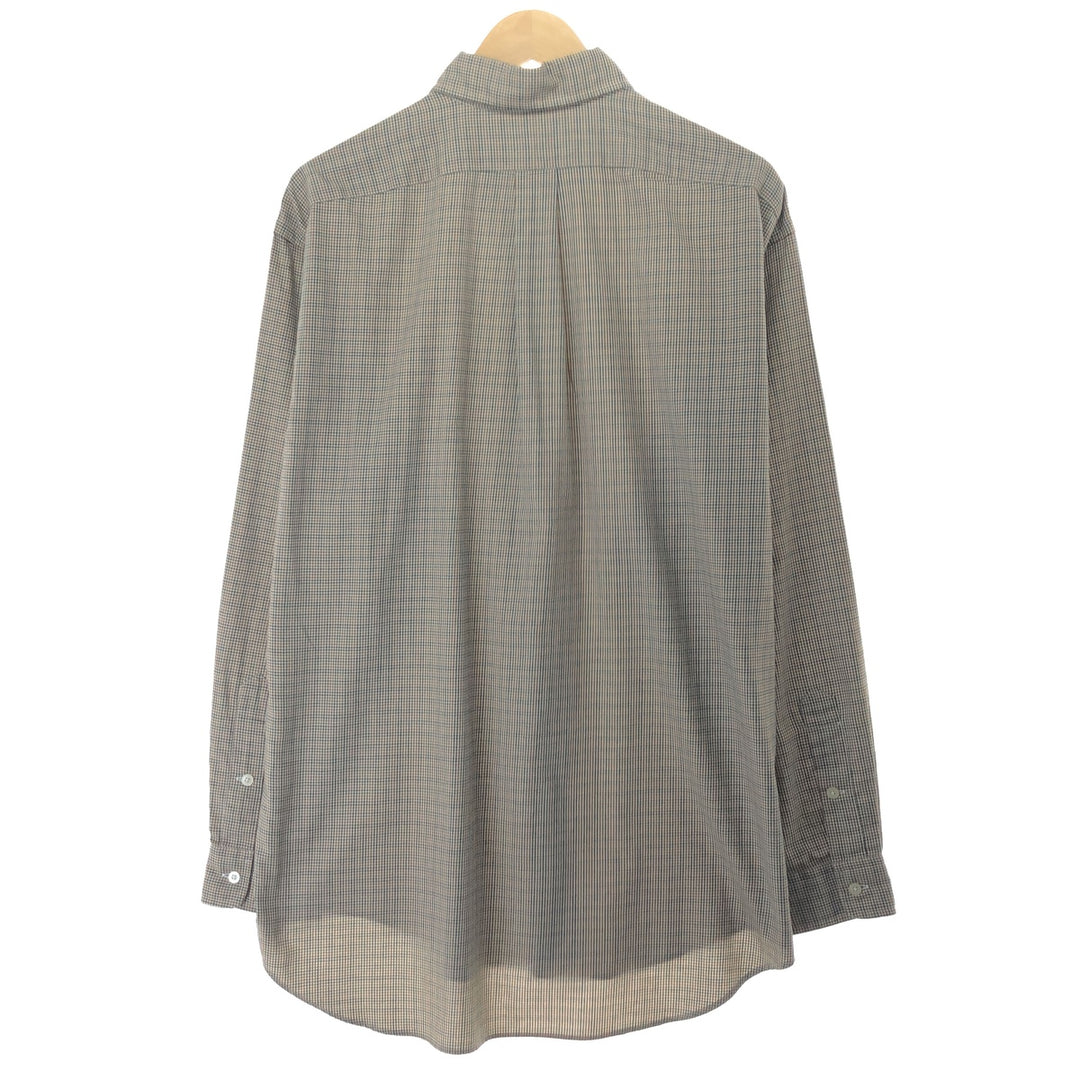 90'S Ralph Lauren POLO GOLF Long Sleeve Button Down Check Shirt Men's XL Vintage/eaa457942