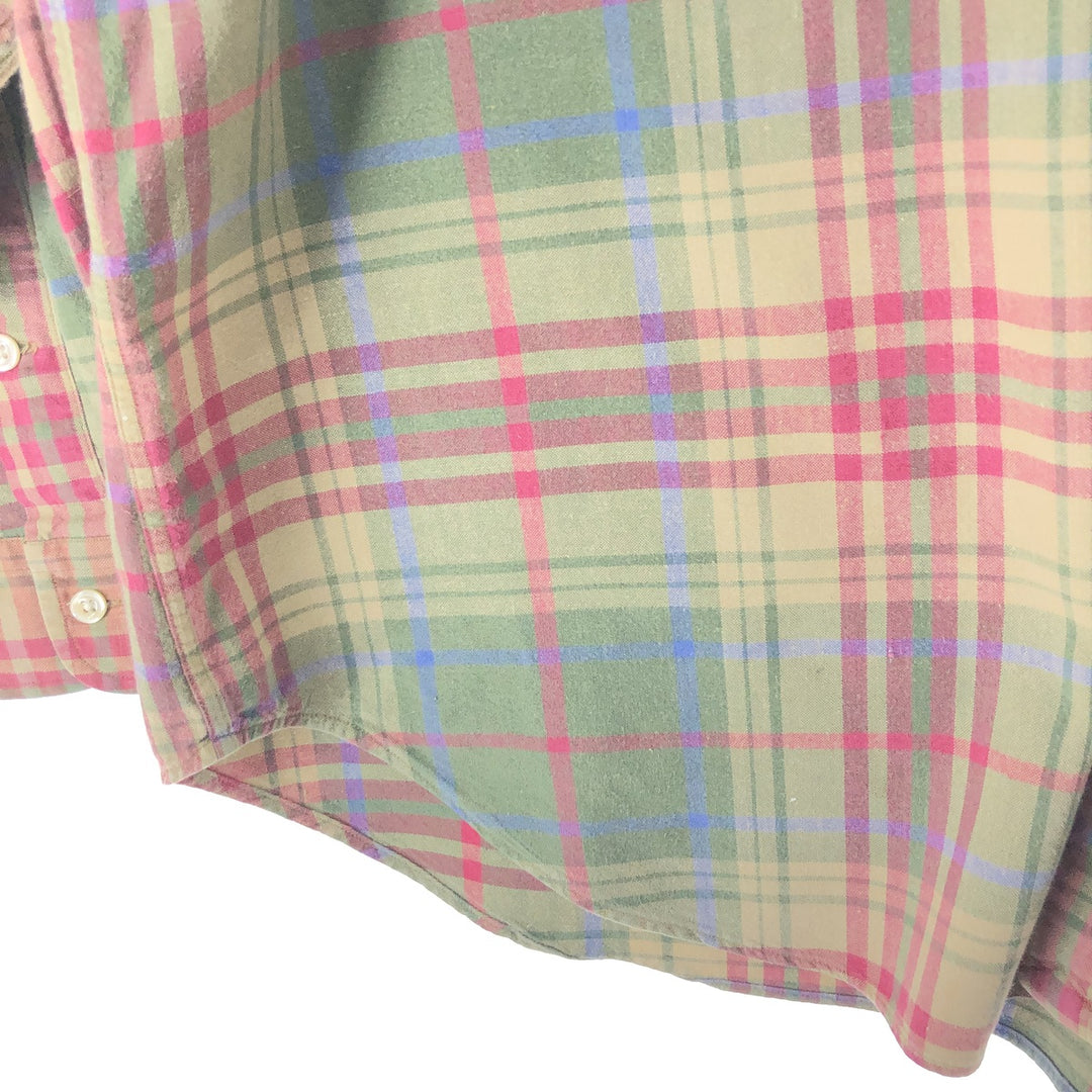 Ralph Lauren BLAIRE long sleeve button down check shirt men's XL /eaa457946