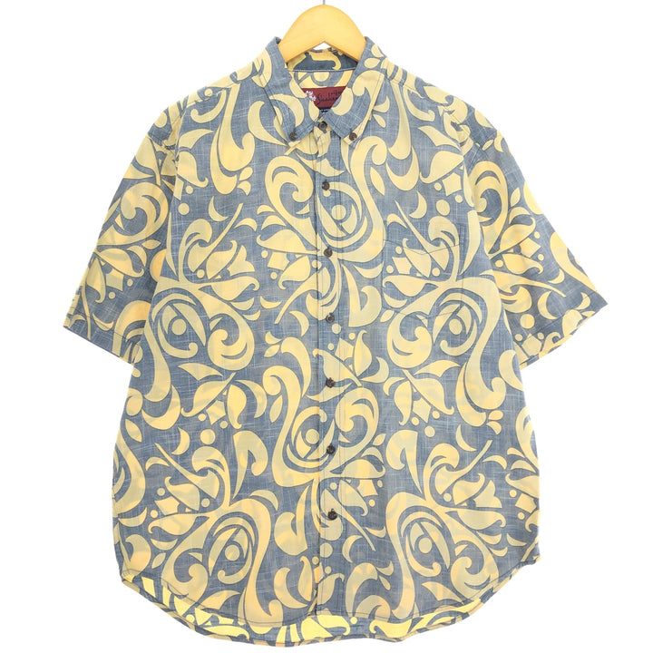 Reyn Spooner All-over Print Button-Down Hawaiian Aloha Shirt Men's L /eaa457953