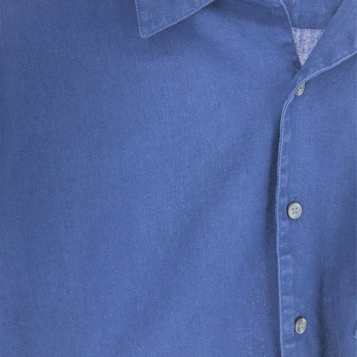 GAP Short Sleeve Open Collar Linen x Cotton Shirt Box Shirt Men's L /eaa457971