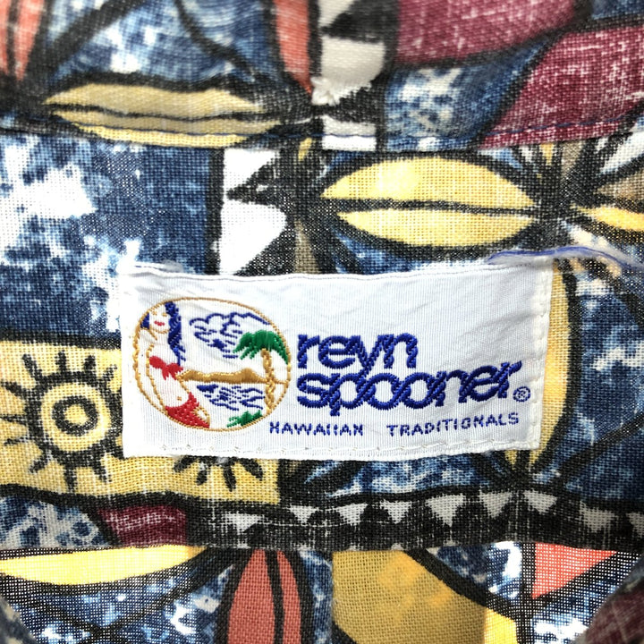 90'S Reyn Spooner Swimsuit Tag Bikini Tag All-Over Print Button-Down Hawaiian Aloha Shirt Men's XL /eaa457977