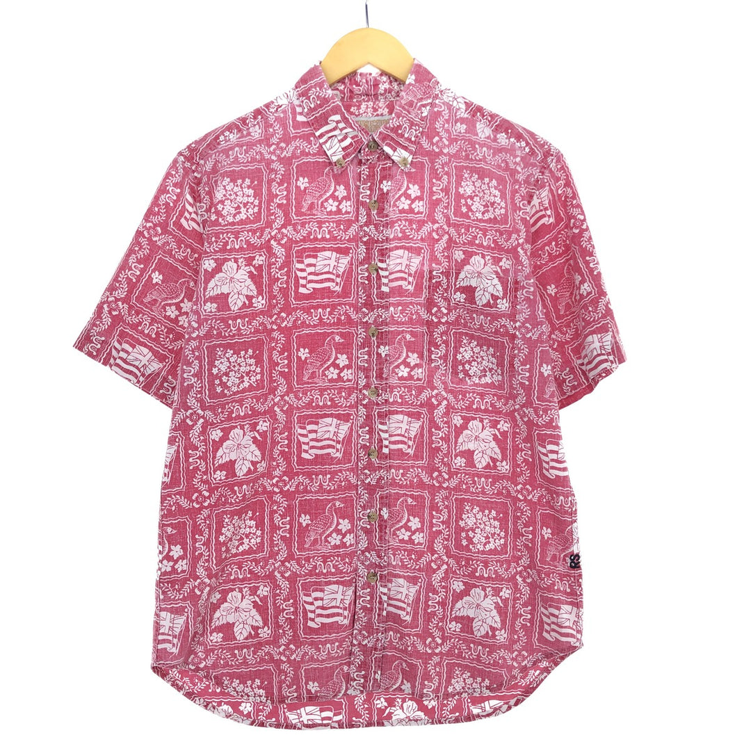 Reyn Spooner Button-down All-over Print Lahaina Sailor Button-down Hawaiian Aloha Shirt Made in Hawaii Men's M /eaa457979