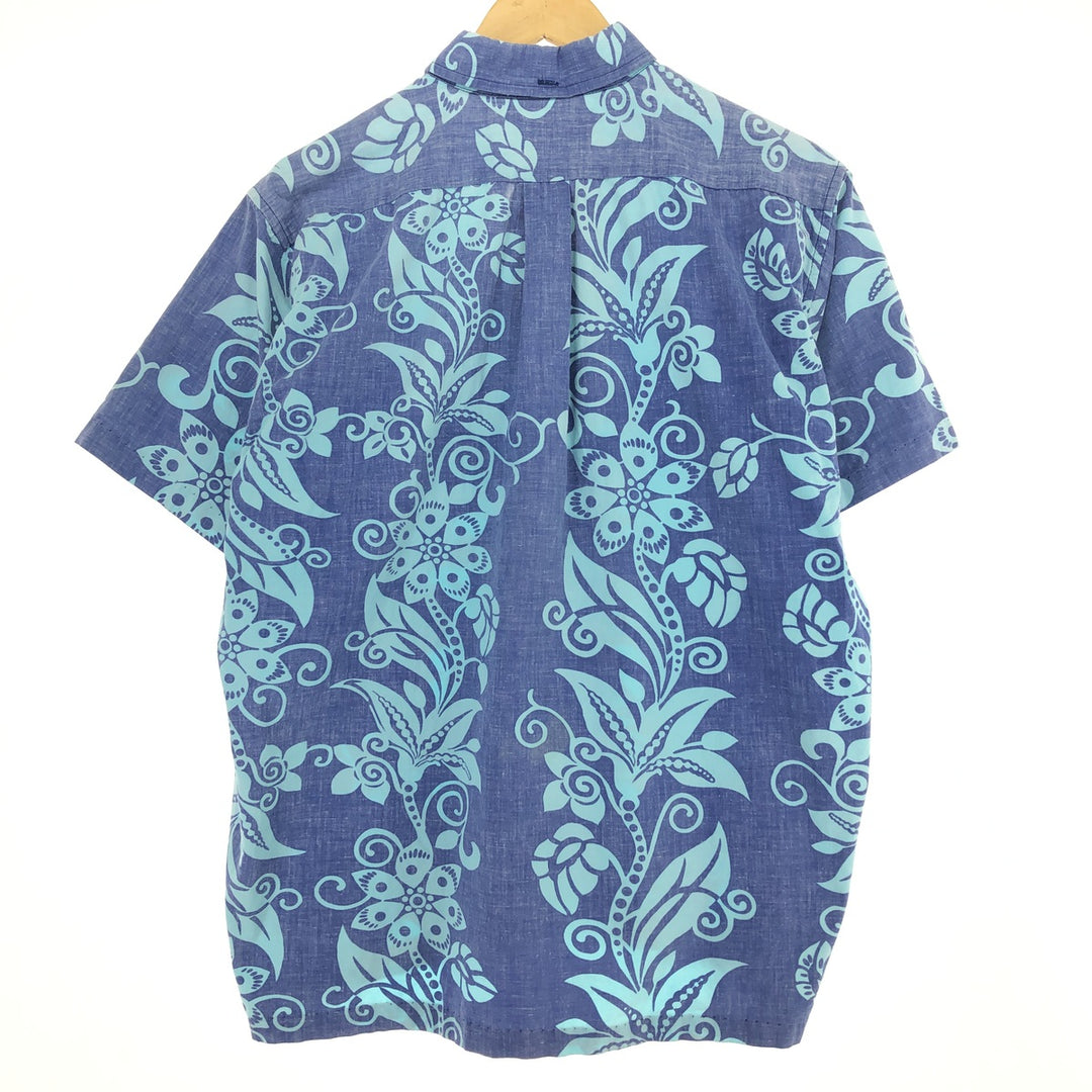 Reyn Spooner PHIL EDWARDS All-over Print Pullover Button-Down Hawaiian Aloha Shirt Made in Hawaii Men's M /eaa457981