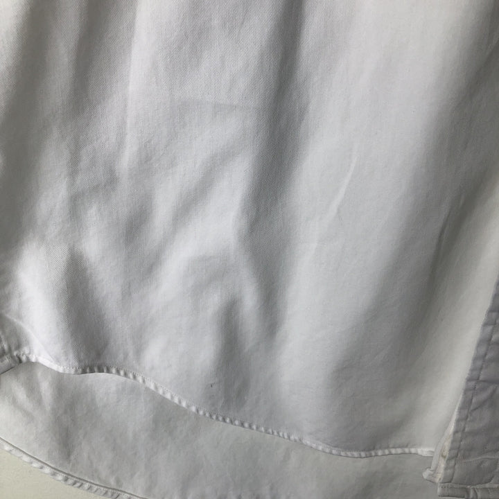 Ralph Lauren BLAIRE long sleeve button down shirt, men's size M cotton white type Vintage Second Hand