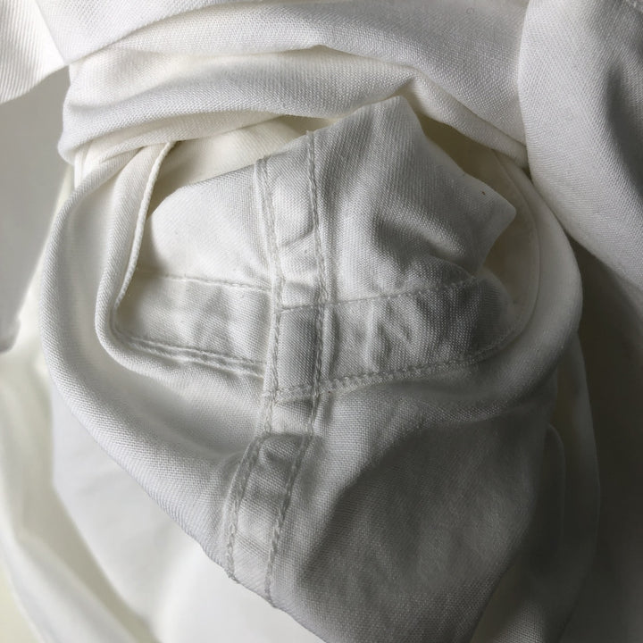 Ralph Lauren BLAIRE long sleeve button down shirt, men's size M cotton white type Vintage Second Hand