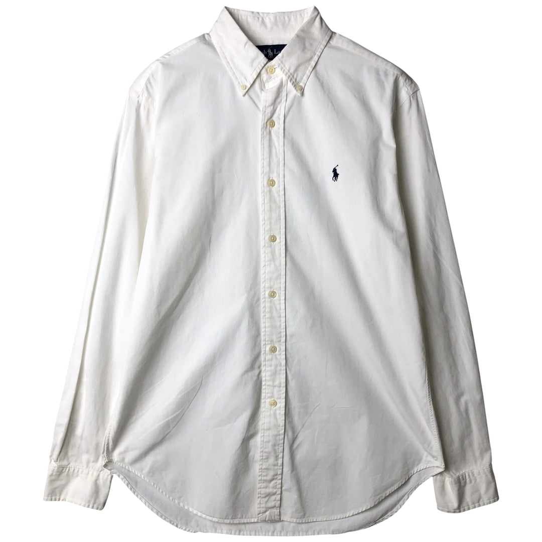 Ralph Lauren Classic Fit long sleeve button down shirt, men's size M cotton white type Vintage Second Hand