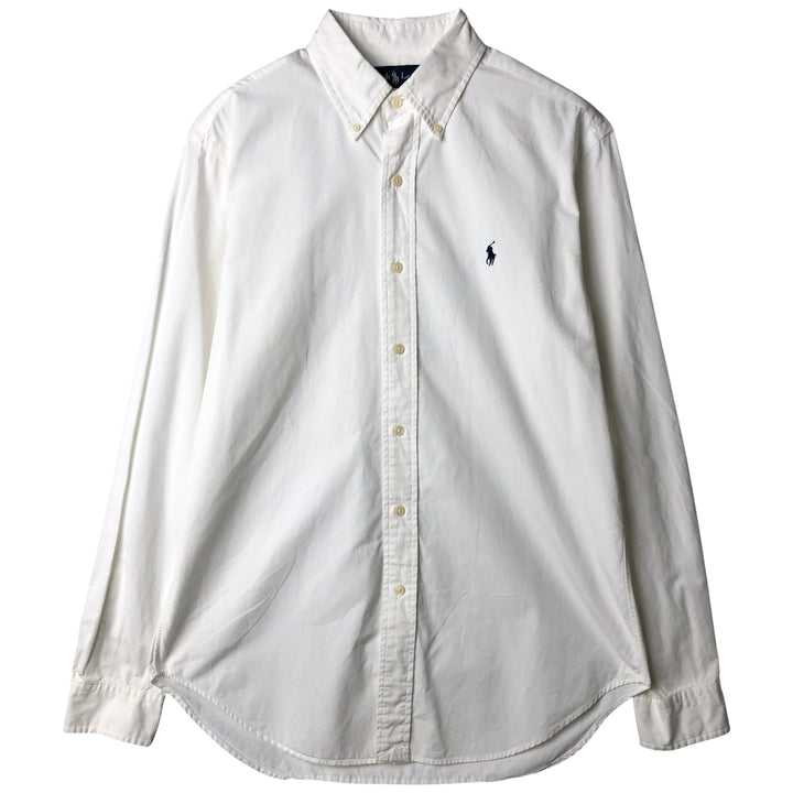 Ralph Lauren Classic Fit long sleeve button down shirt, men's size M cotton white type Vintage Second Hand