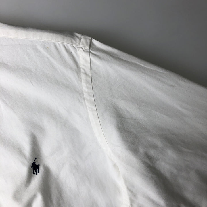 Ralph Lauren Classic Fit long sleeve button down shirt, men's size M cotton white type Vintage Second Hand