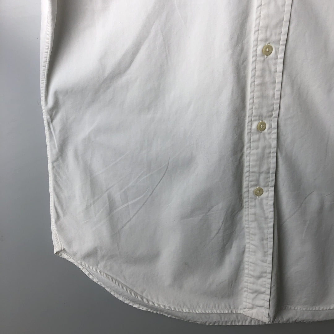 Ralph Lauren Classic Fit long sleeve button down shirt, men's size M cotton white type Vintage Second Hand