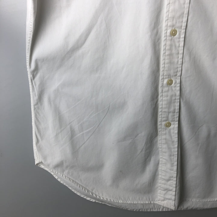 Ralph Lauren Classic Fit long sleeve button down shirt, men's size M cotton white type Vintage Second Hand