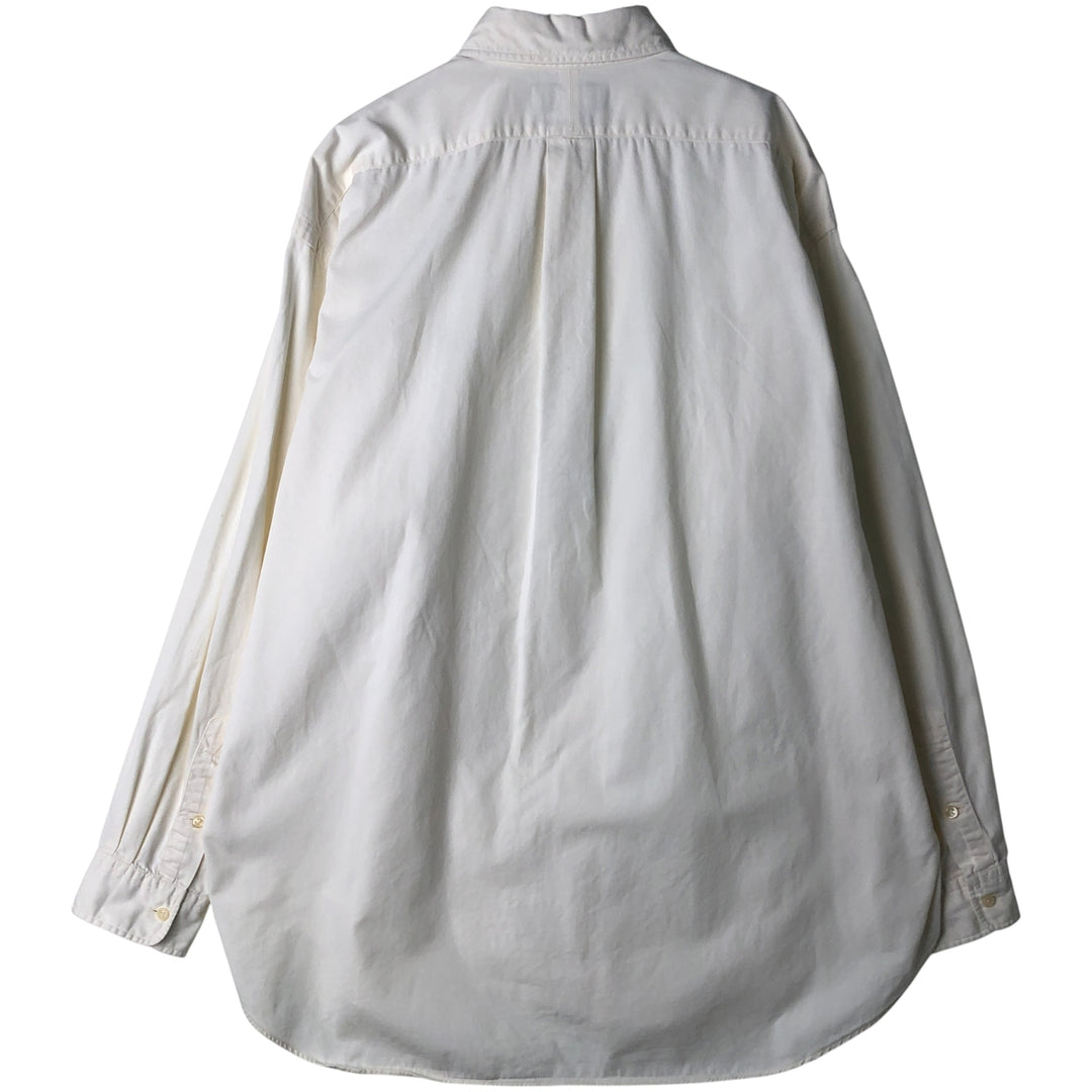 Ralph Lauren BLAKE long sleeve button down shirt, men's XL size cotton white type Vintage Second Hand